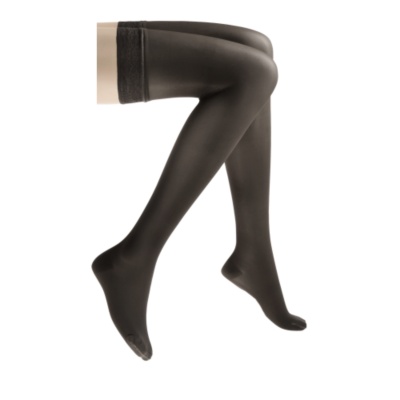 Jobst Women's UltraSheer Firm Support Thigh Highs, Pair  black