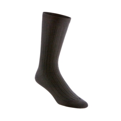 Banda Mens / Womens Extra Roomy Lambswool Crew Socks, Pair  black