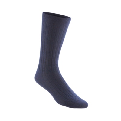 Banda Mens / Womens Extra Roomy Lambswool Crew Socks, Pair  navy
