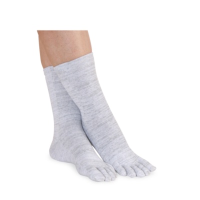 Injinji Men's / Women's Tetrasok Comfort Crew Toe Socks, Pair - 60556