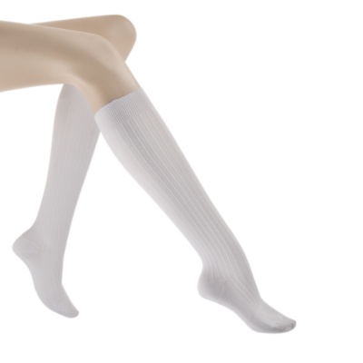 Sigvaris Delilah Women's Classic Dress Moderate Support Knee High Socks, Pair  white