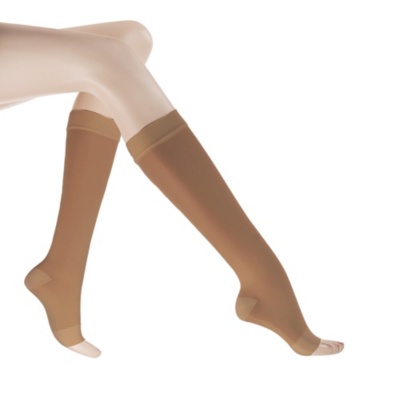 Select Support Sheer Open Toe Moderate Support Knee Highs, Pair - 60571