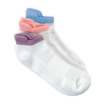 Soft-Fit Women's Active Low Cut Socks, 3 Pair Pastel Pack