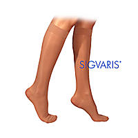 Sigvaris Womens Delilah Classic Moderate Support Knee Highs, Pair suntan