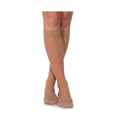 Sigvaris Womens 770 Truly Transparent Series Firm Support Knee Highs, Pair natural
