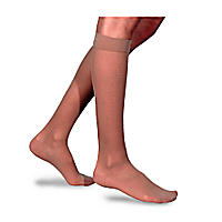 Sigvaris Womens 770 Truly Transparent Series Firm Support Knee Highs, Pair suntan