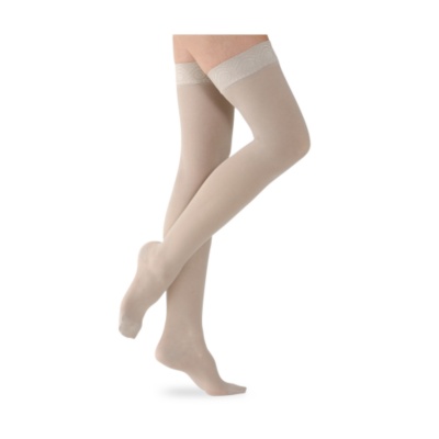 Sigvaris Womens 770 Truly Transparent Series Firm Support Thigh Highs, Pair  natural