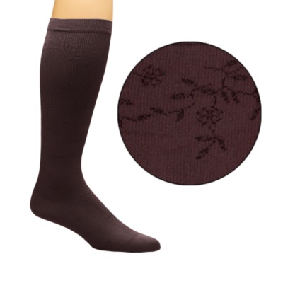 Smart Support Women’s Floral Border Pattern Light Support Trouser Socks, 3 Pairs - 98663