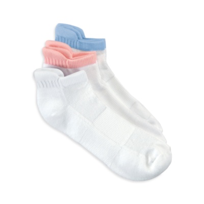 Soft-Fit Women's Active Low Cut Socks, Pastel 3 Pair Pack