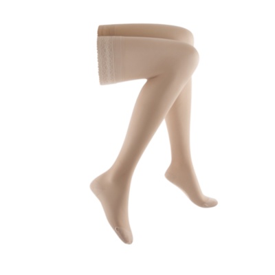 Sigvaris Women’s Support Therapy Sheer Fashion Moderate Support Thigh Highs, Pair - 60718
