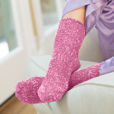 FootSmart : FootSmart Womens Confetti Chenille Lounging Quarter Socks, Pair : Foot Health > Socks