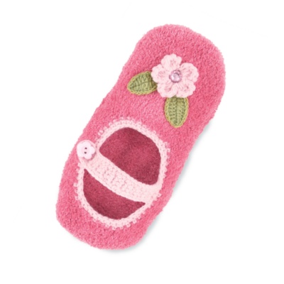 FootSmart Women’s Flower Treaded Chenille Slipper Socks, Pair - 60726