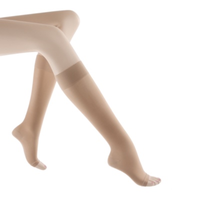 FootSmart : Sigvaris Womens Support Therapy Sheer Fashion Open Toe Moderate Support Knee Highs, Pair : Foot Health > Moderate Support