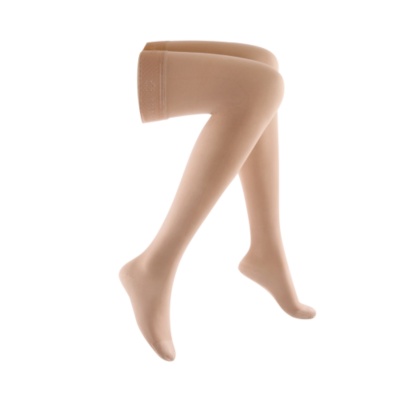 Juzo Womens Soft Opaque Firm Support Regular Thigh Highs, Pair
