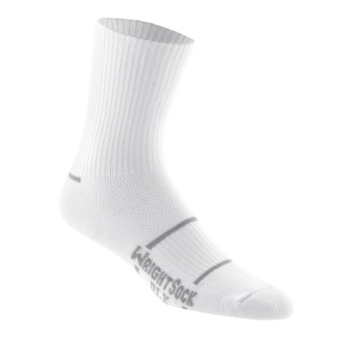 Wrightsock Mens / Womens Cushioned DLX Double Layer Crew Socks, 2 Pair Pack
