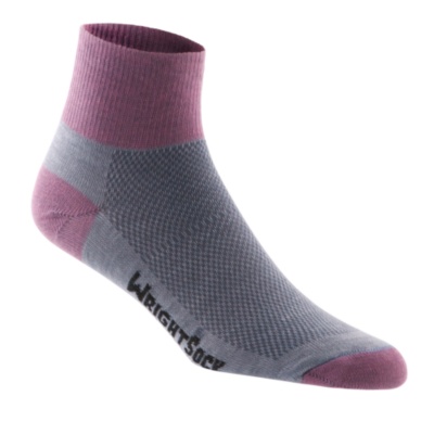 Wrightsock Men's / Women's Coolmesh Double Layer Quarter Socks, 2 Pair Pack - 61047