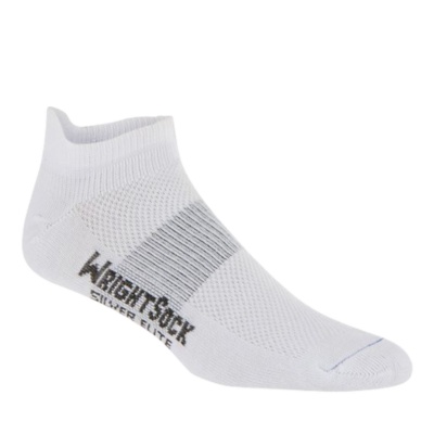 WrightSock Mens / Womens Double Layer Silver Elite Low-Cut Socks, Pair
