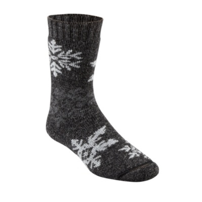 FootSmart Women's Snowflake Crew Socks
