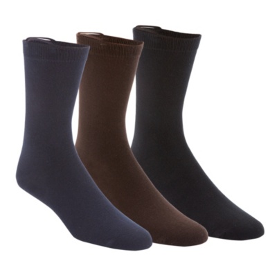 EZSox Men's Casual Crew Socks, 3 Pair Pack - 61880