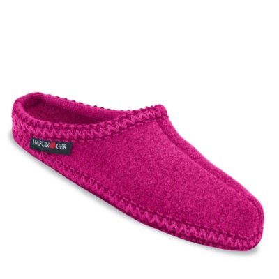 Haflinger Men's / Women's Everest Boiled Wool Indoor Clogs  cardinal