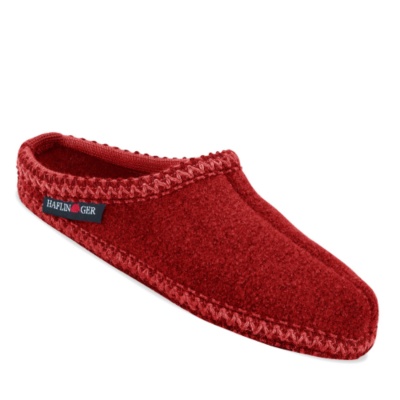 Haflinger Men's / Women's Everest Boiled Wool Indoor Clogs  chianti