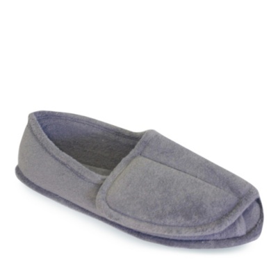 FootSmart Men's 'Terry' Slippers   pearl grey m/d