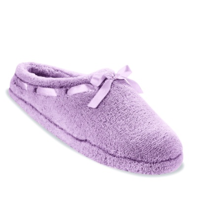 FootSmart Women's 'Micro-Terry Clog' Slippers   lilac w/d