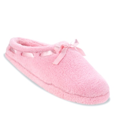 FootSmart Women's 'Micro-Terry Clog' Slippers   lt pink w/d