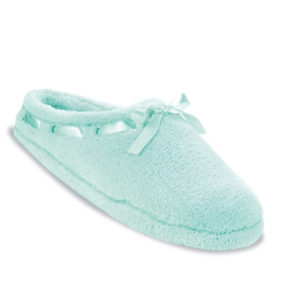 FootSmart Women's 'Micro-Terry Clog' Slippers   seafoam w/d