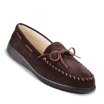 FootSmart Men's Huron Moccasin Slippers - 70471