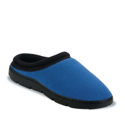 FootSmart Women's 'Flex Fleece Clog' Slippers   royal m/b