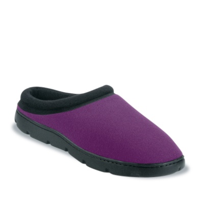 FootSmart Women's 'Flex Fleece Clog' Slippers   wine w/d