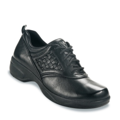 SoftSpots Women's 'Marathon II' Walking Shoes  black ww/2e-3e