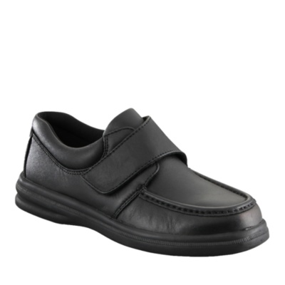 Hush Puppies Men's Gil Adjustable Slip-Ons  black ew/eee xwide