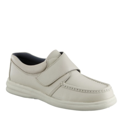 Hush Puppies Men's Gil Adjustable Slip-Ons  sport white ew/eee xwide