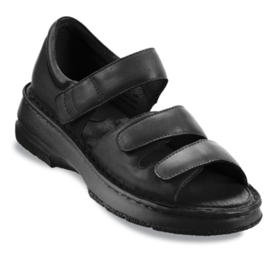 Propet Women's Ortho Walker II Sandals  black lthr ww/2e