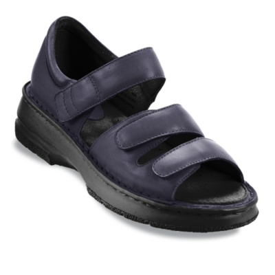 Propet Women's Ortho Walker II Sandals  navy lthr ww/2e