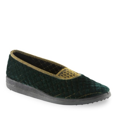 FoamTreads Women's Waltz Indoor / Outdoor Slippers  emerald gold w/d