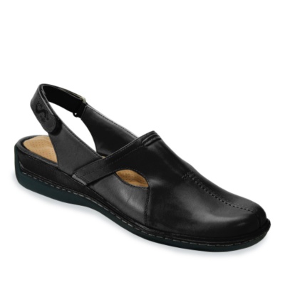 SoftWalk Women's 'La Jolla' Slip-Ons  black leather m/b