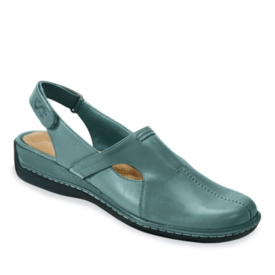 SoftWalk Women's 'La Jolla' Slip-Ons  blue jean leather ww/2e