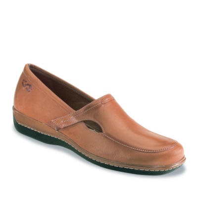 SoftWalk Women's 'Laguna' Slip-Ons  tan leather ww/2e