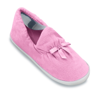 FootSmart Women's Micro Fleece Ballerina Slipper