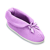FootSmart Women's Micro Fleece Bootie Slippers