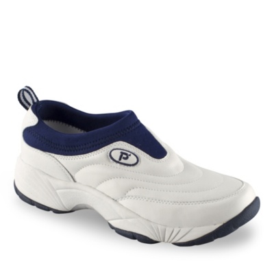 Propet Men's Wash 'N Wear Walker  white/navy m/d