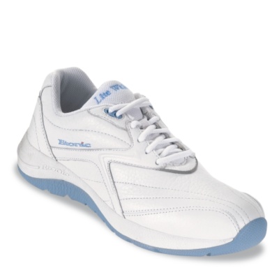 Etonic Women's Lite Walker Tie Walking Shoes  wht/blue ww/2e