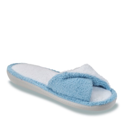 FootSmart Women's JoAnna Slide Slippers  blue m/b