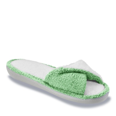 FootSmart Women's JoAnna Slide Slippers  green m/b