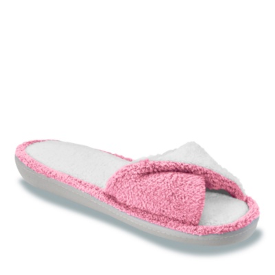 FootSmart Women's JoAnna Slide Slippers  pink m/b