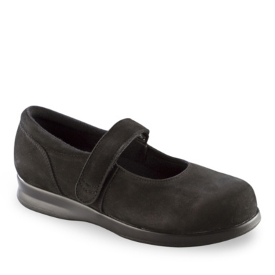 Drew Women's Bloom II Mary Janes black nubuck ww/3e