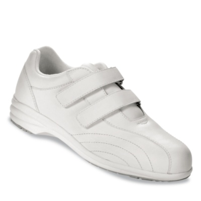Propt Women's Tour Wash N Wear Slip-Ons  white leather m/b